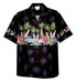 Pacific Legend Mens Old Time Woodie Surfboard Chest Band Shirt